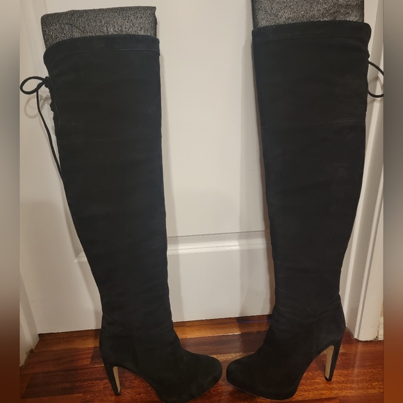 Sam Edelman Suade Kayla Over The Knee Heel Boots Size 9.5M - Picture 4 of 16